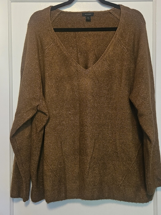 Halogen Sweaters - Halogen V-Neck Cozy Brown Sweater